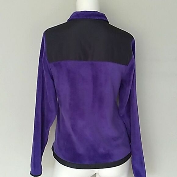 Danskin Purple/Black Fleece Zip Up Jacket. Sz S/CH - Picture 7 of 12